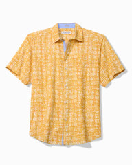 Coastal Ease Carrico Tiles IslandZone Camp Shirt - Sunshine