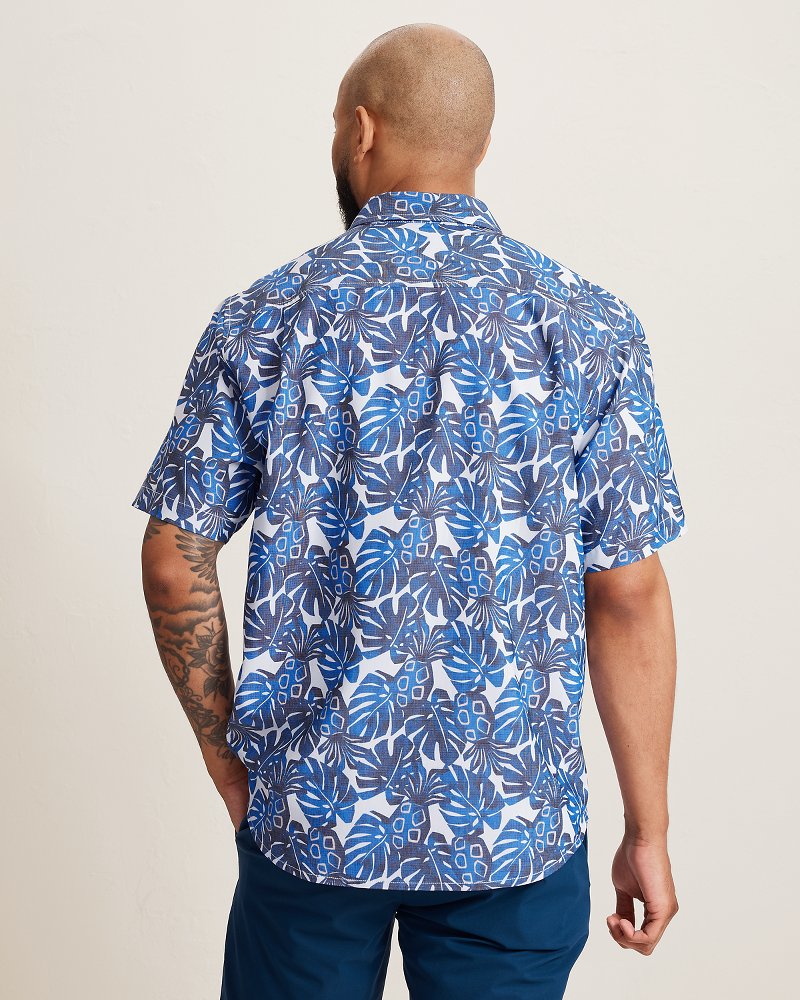 Coastal Ease Piña Party IslandZone Camp Shirt - Sandstone