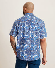 Coastal Ease Piña Party IslandZone Camp Shirt - Sandstone