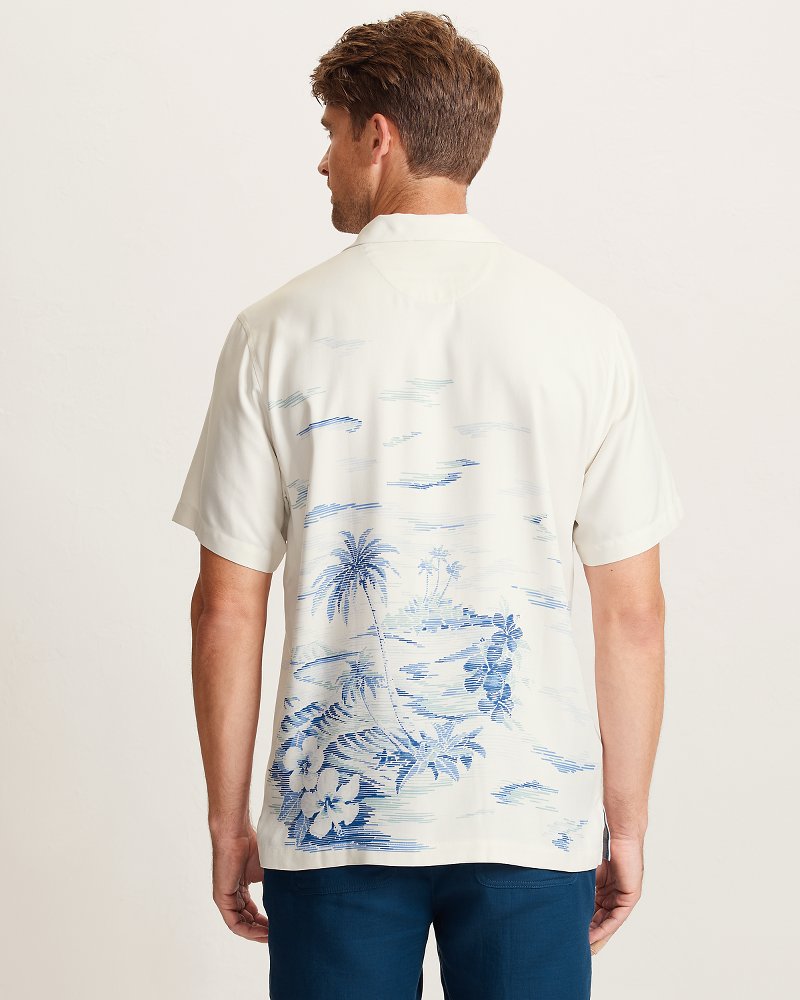 Hideaway Cove Silk Camp Shirt - Continental