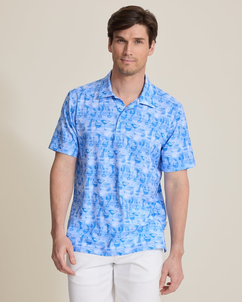 Bahama Coast Fizz Impressions IslandZone Polo - Glacier Blue