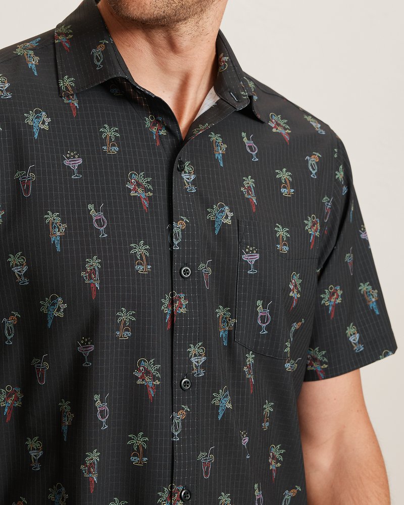Bahama Coast Neon Sips IslandZone Shirt - Matte Black