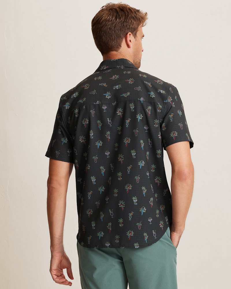 Bahama Coast Neon Sips IslandZone Shirt - Matte Black