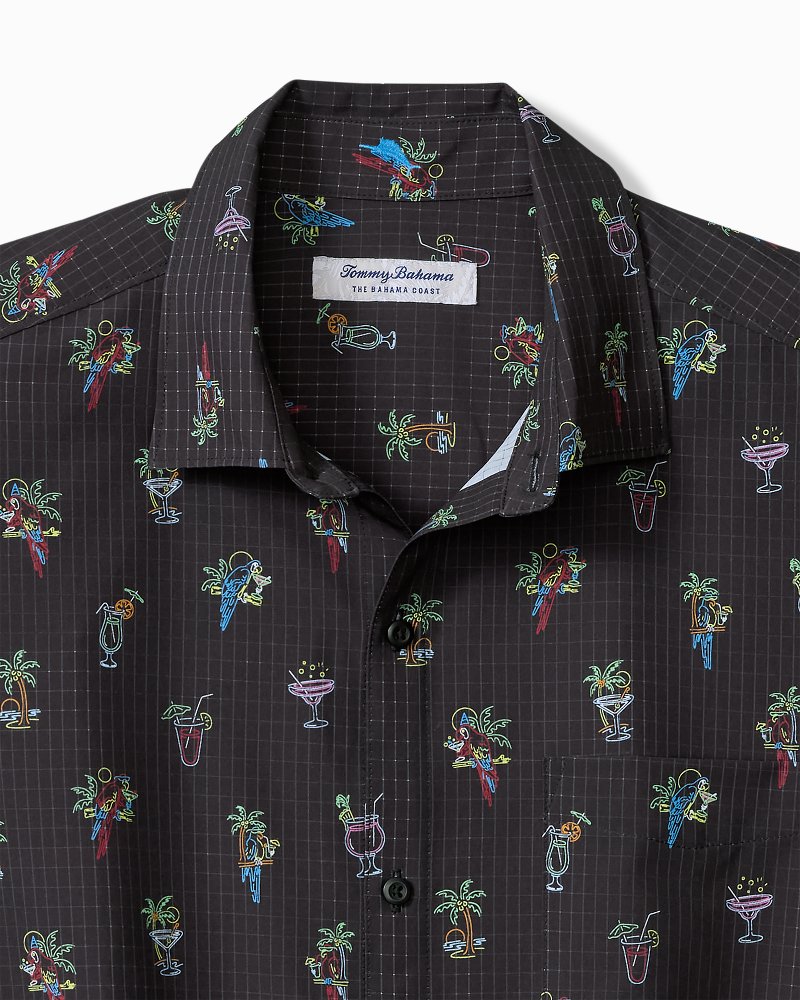 Bahama Coast Neon Sips IslandZone Shirt - Matte Black