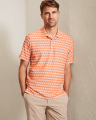 Bahama Coast Palm Reader IslandZone Polo - Dusty Orange
