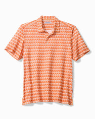 Bahama Coast Palm Reader IslandZone Polo - Dusty Orange