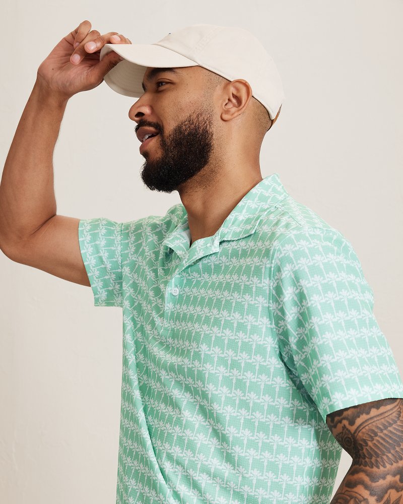 Bahama Coast Palm Reader IslandZone Polo - Mint Mojito