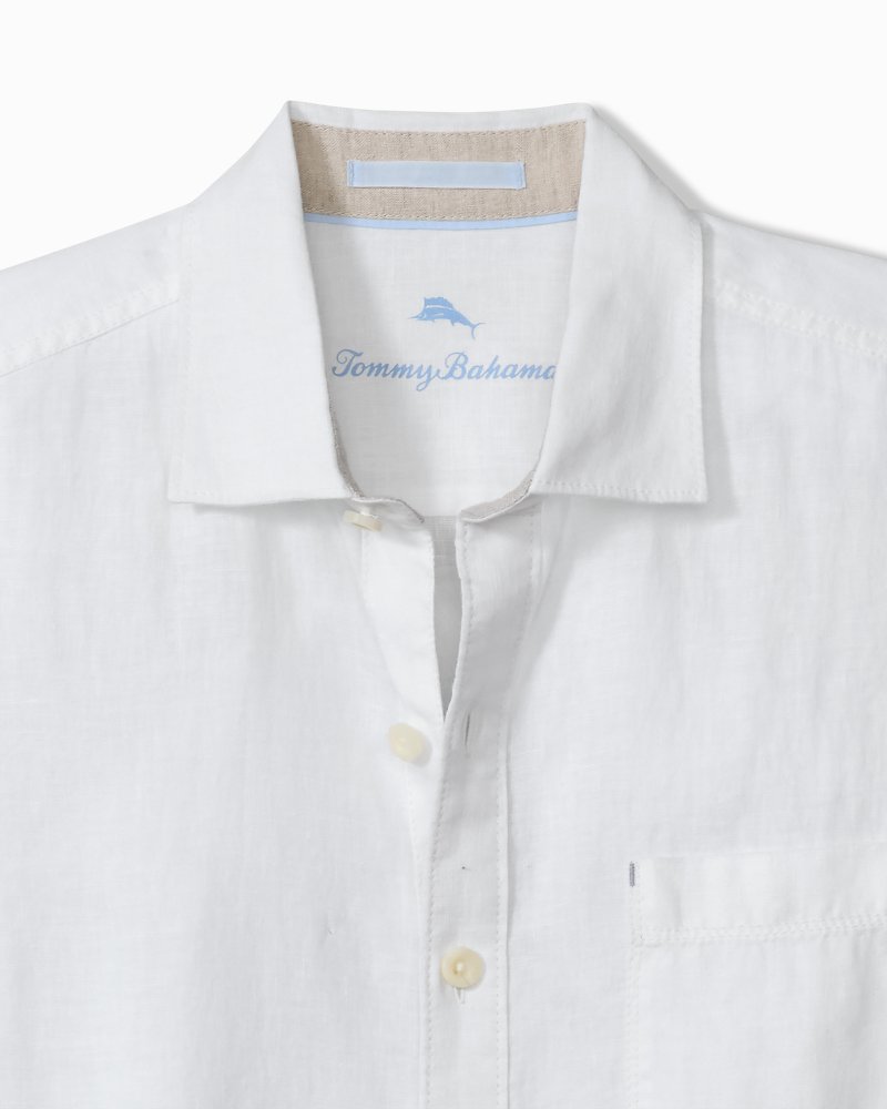 Miramonte Destination Breezer Linen Long-Sleeve Shirt - Mirawhite
