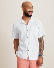 Coastal Ease Designated Driver IslandZone Camp Shirt - White