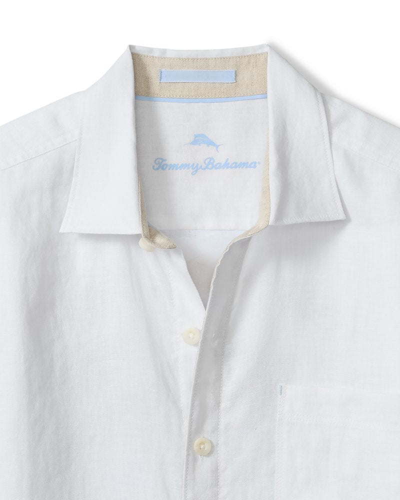 The Marlin Bar Breezer Linen Long-Sleeve Shirt - Blue Stream