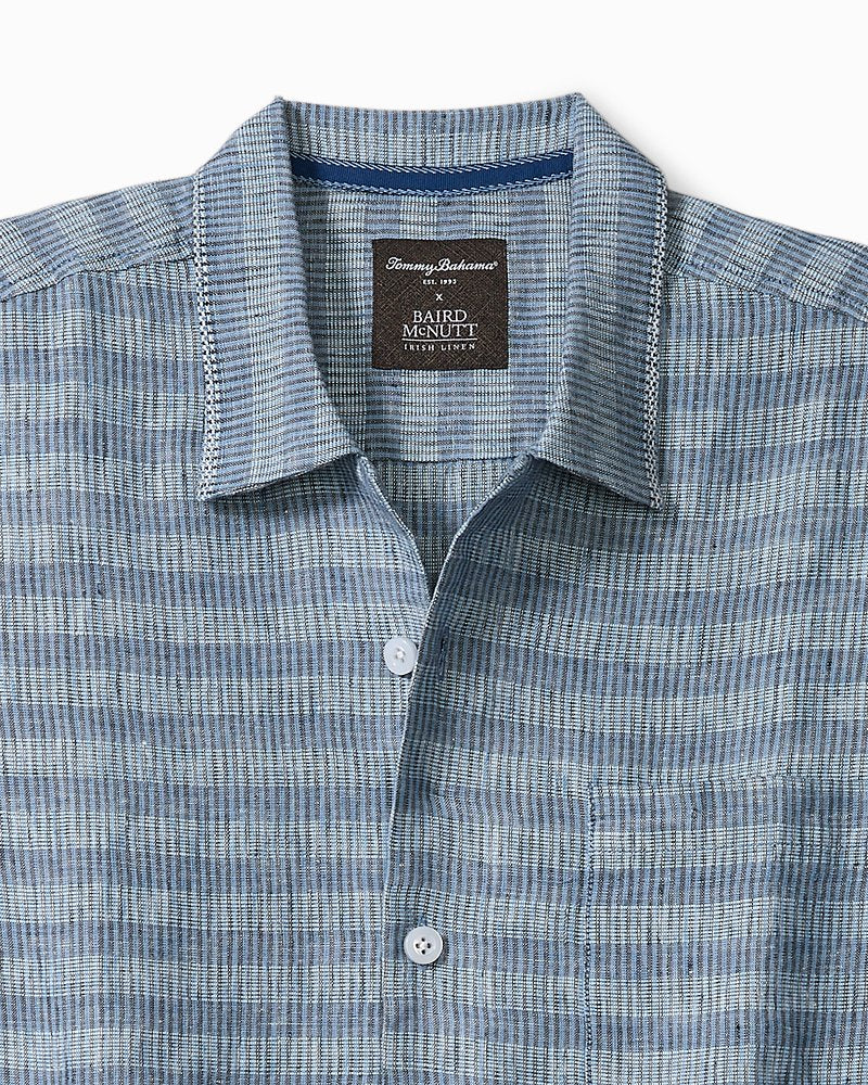 Baird McNutt Clifden Falls Linen Camp Shirt - Island Navy