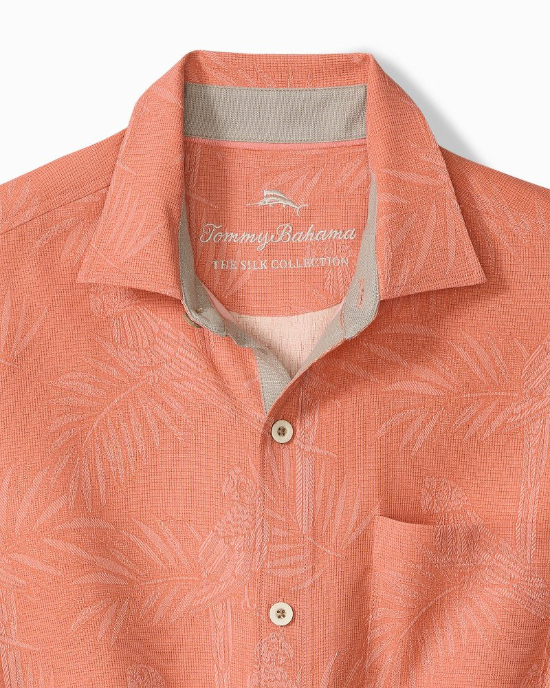 Palm Perch Silk Camp Shirt - Parisian