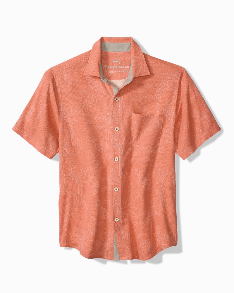 Palm Perch Silk Camp Shirt - Parisian