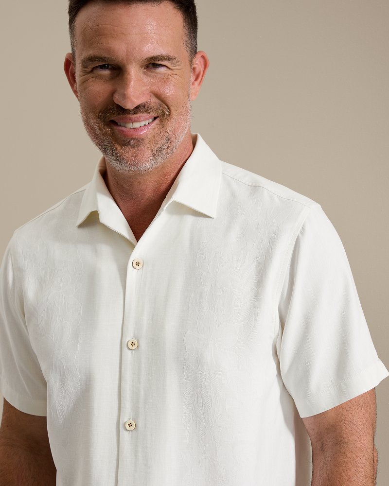 Kona Luxe Border Silk Camp Shirt - Continental