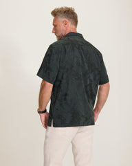 Coastal Ease Botanic Loom IslandZone Camp Shirt - Black