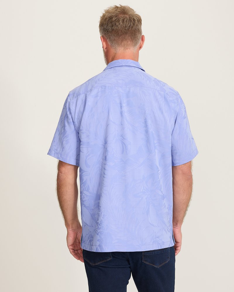 Coastal Ease Botanic Loom IslandZone Camp Shirt - Ritzy Purple