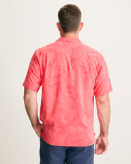 Coastal Ease Botanic Loom IslandZone Camp Shirt - Melon Berry