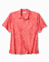 Coastal Ease Botanic Loom IslandZone Camp Shirt - Melon Berry