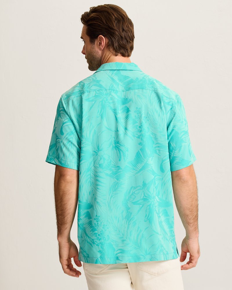 Coastal Ease Botanic Loom IslandZone Camp Shirt - Blue Freeze