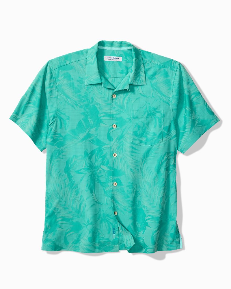 Coastal Ease Botanic Loom IslandZone Camp Shirt - Blue Freeze