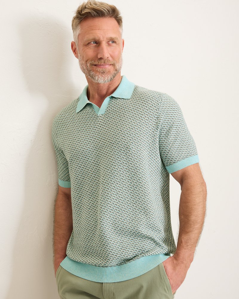 Coolside IslandZone® Sweater Polo - Voyager Blue