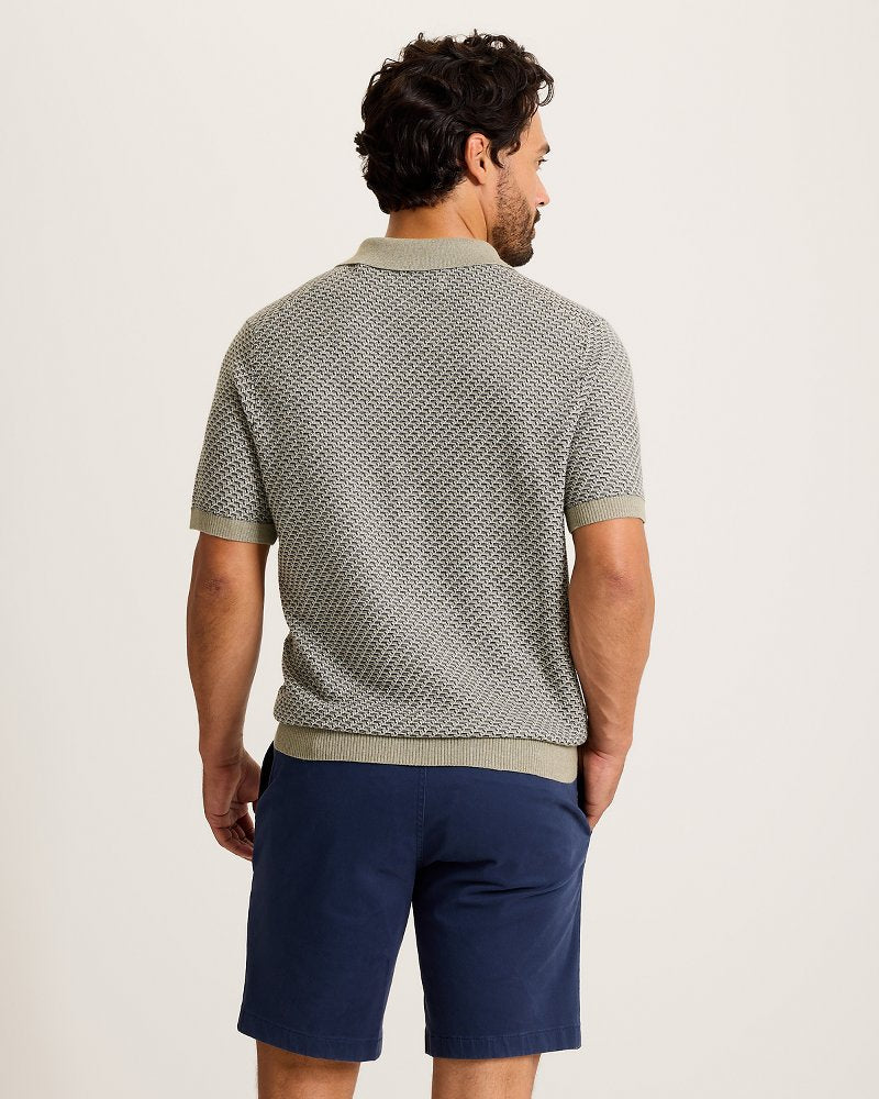 Coolside IslandZone® Sweater Polo - Sea Clay