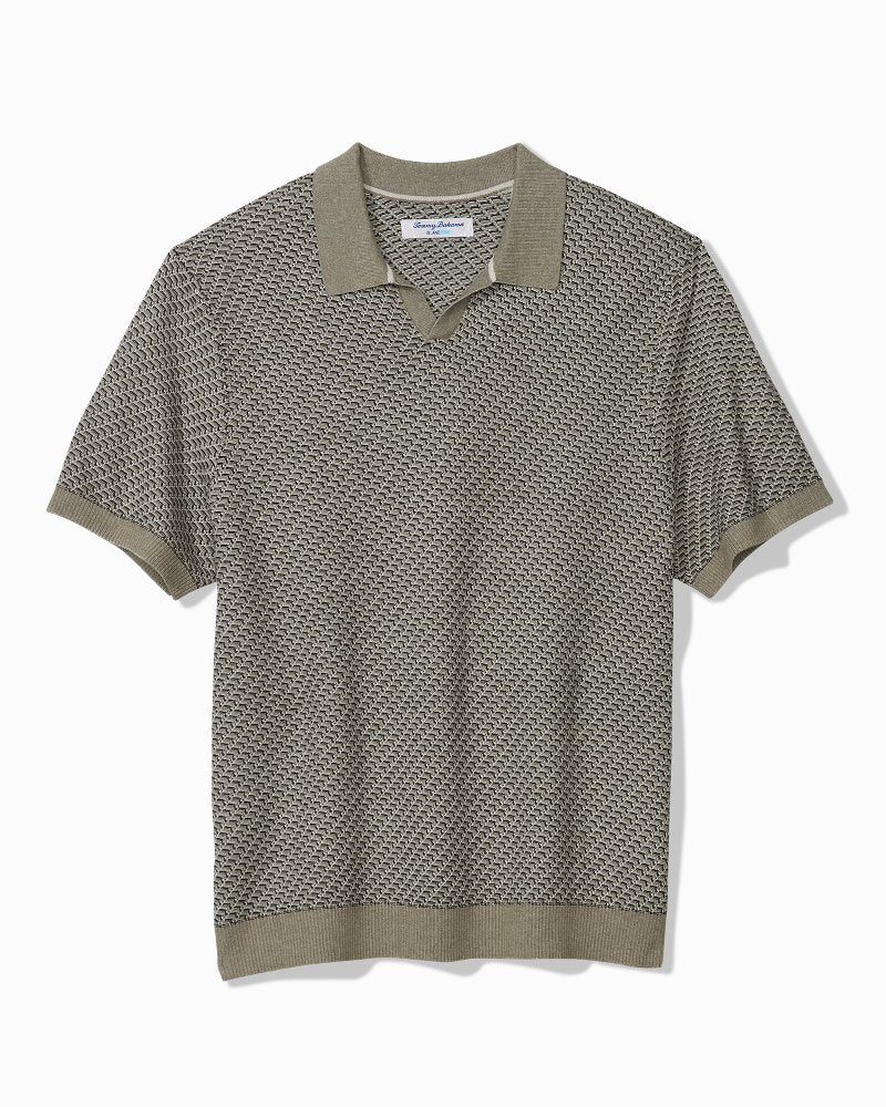 Coolside IslandZone® Sweater Polo - Sea Clay
