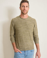 Salerno Point Crew Sweater - Tea Leaf Heather