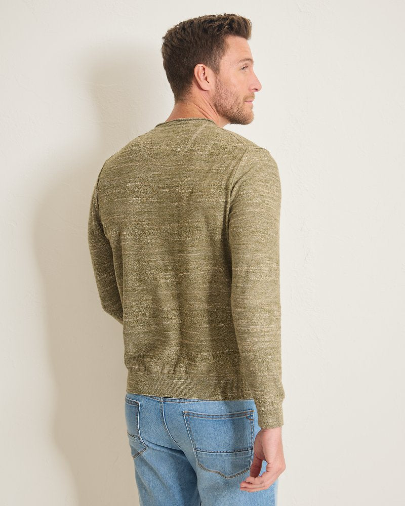 Salerno Point Crew Sweater - Tea Leaf Heather