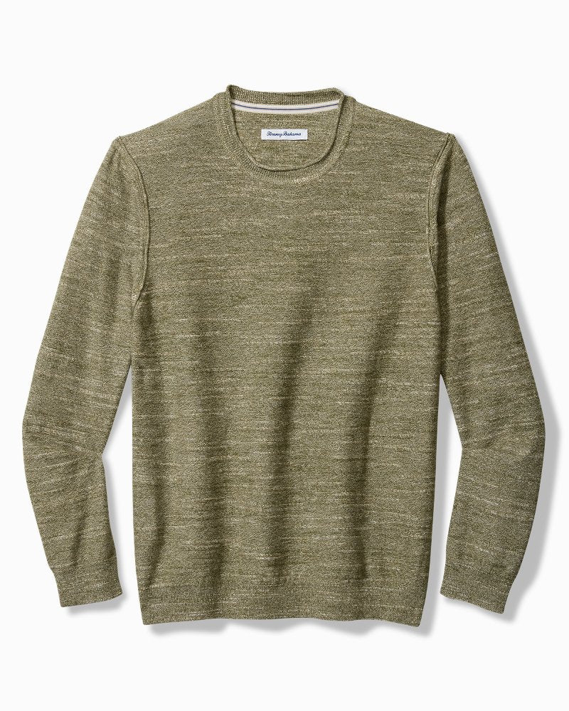 Salerno Point Crew Sweater - Tea Leaf Heather