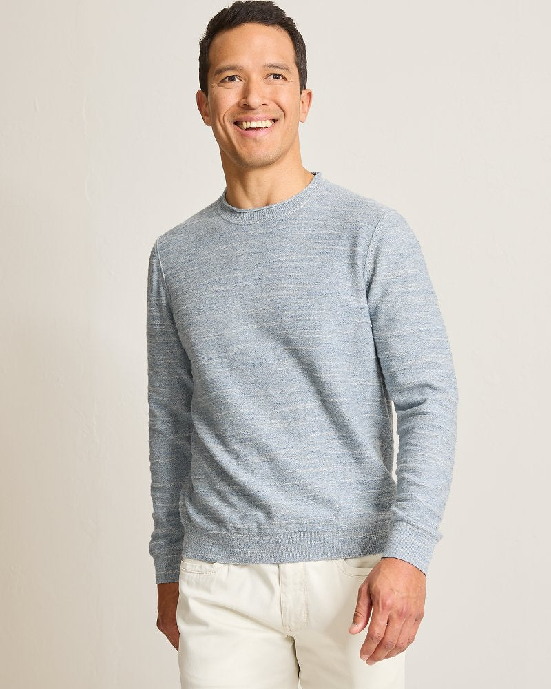 Salerno Point Crew Sweater - Denimblau Heather