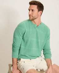 Saltwater Textured Abaco Sweater - Azure Water