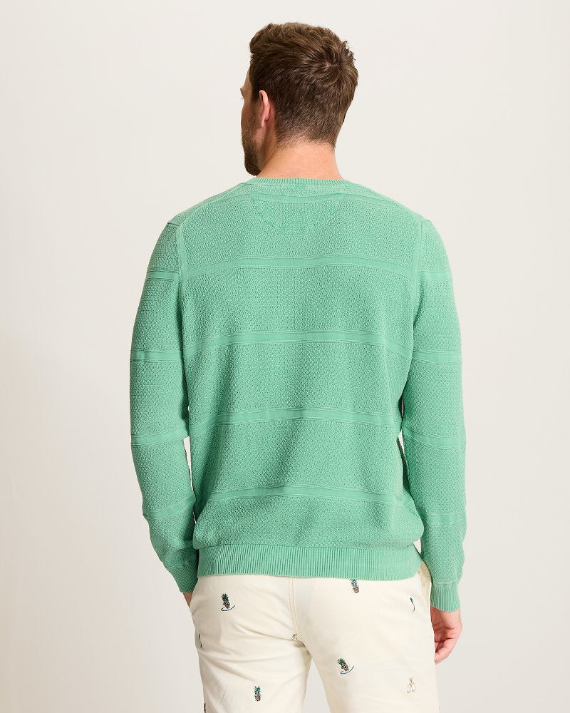 Saltwater Textured Abaco Sweater - Azure Water