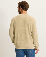 Saltwater Textured Abaco Sweater - Nomad Khaki