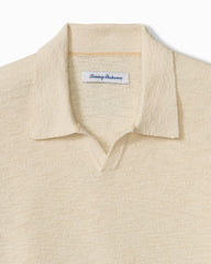 San Clemente Cotton-Blend Sweater Polo - Ivory Cream