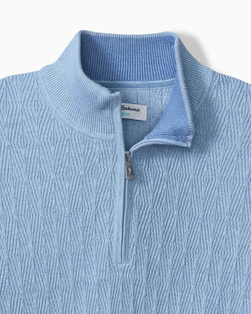 Coolside Madeira IslandZone Half-Zip - Chambray Blue Heather