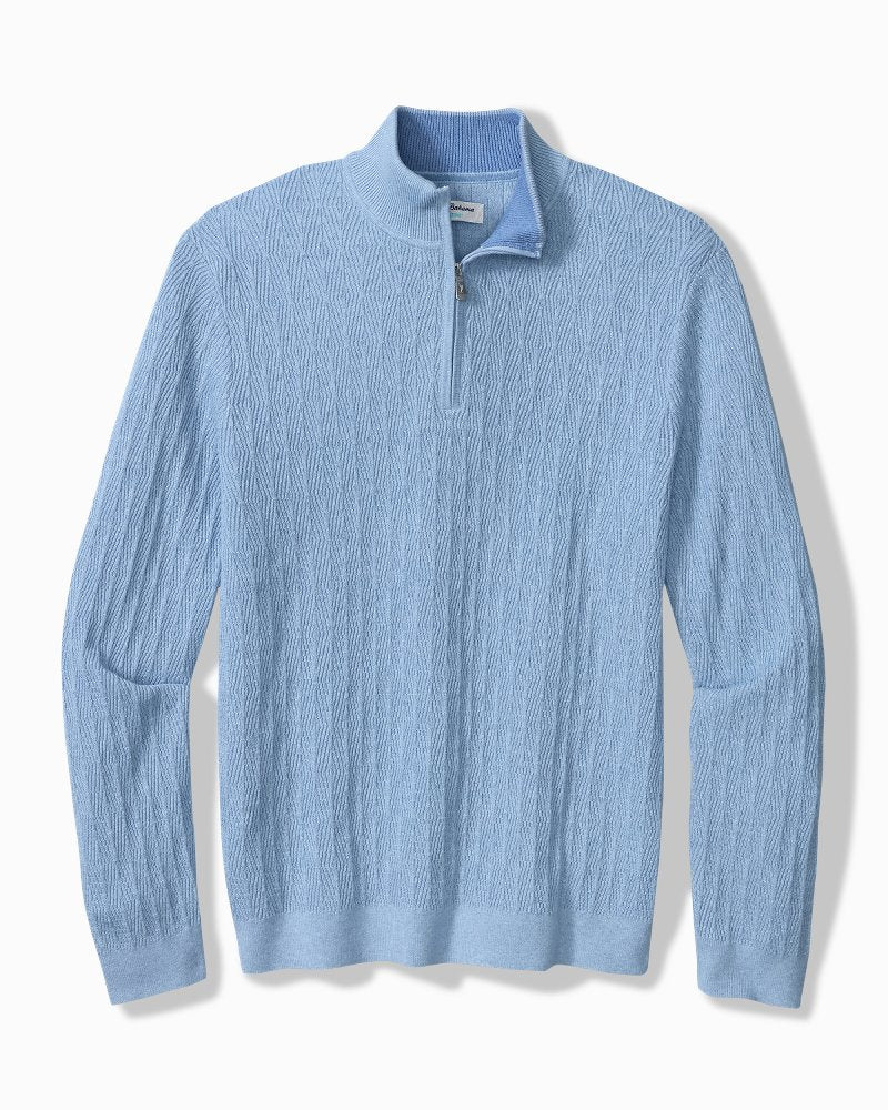 Coolside Madeira IslandZone Half-Zip - Chambray Blue Heather