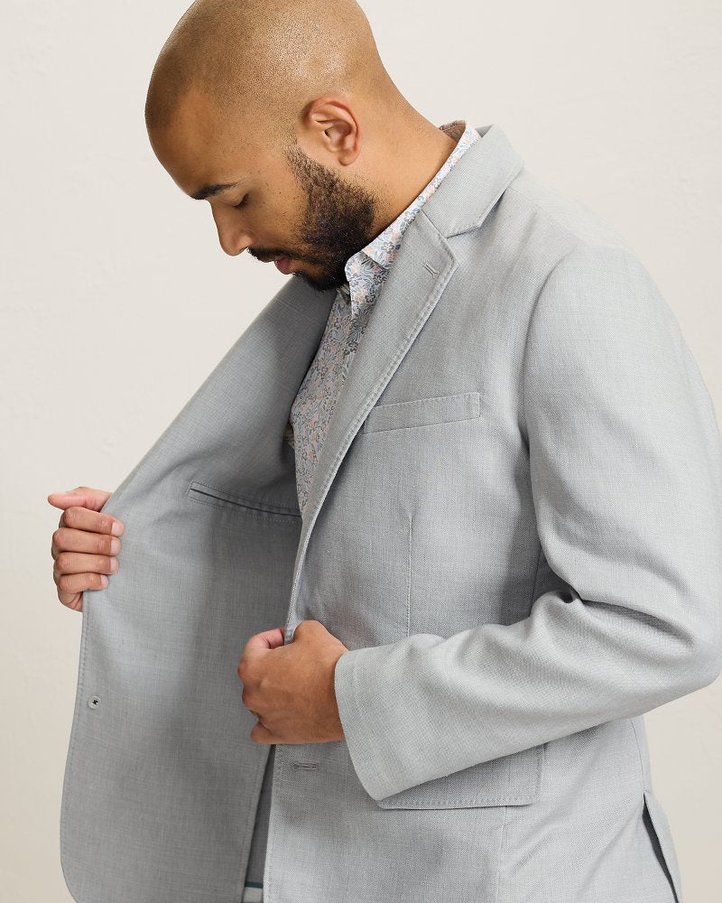 Latigo Beach Linen-Blend Blazer - Bala Shark