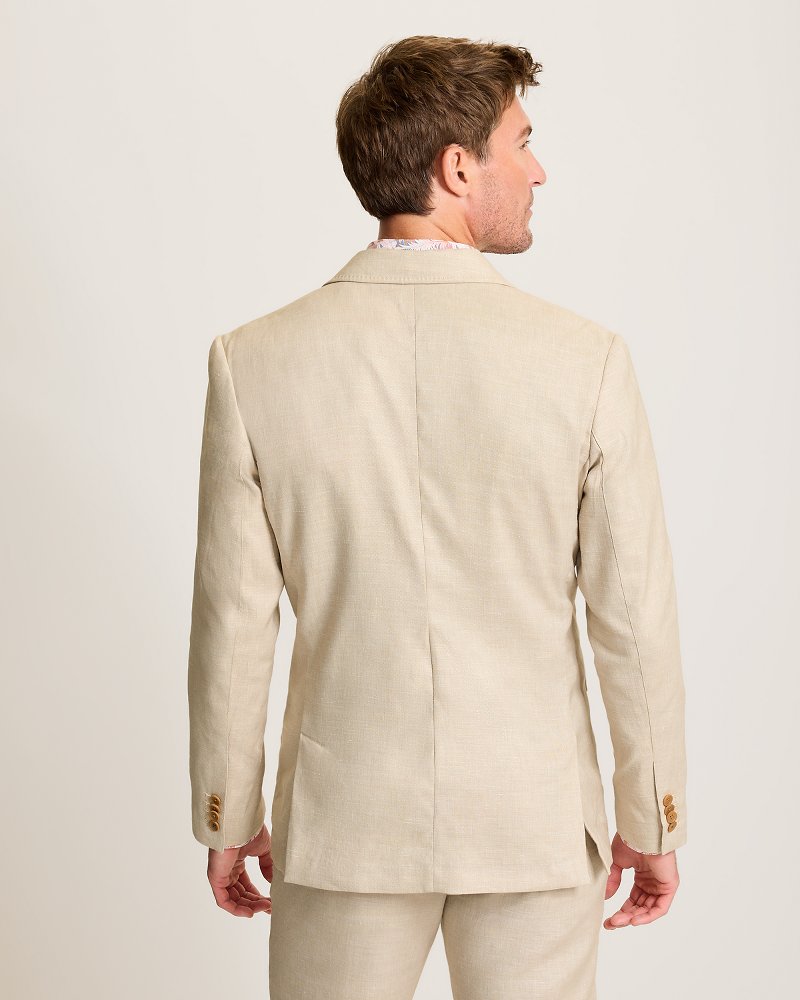 Latigo Beach Linen-Blend Blazer - Stone Khaki