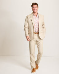 Latigo Beach Linen-Blend Blazer - Stone Khaki