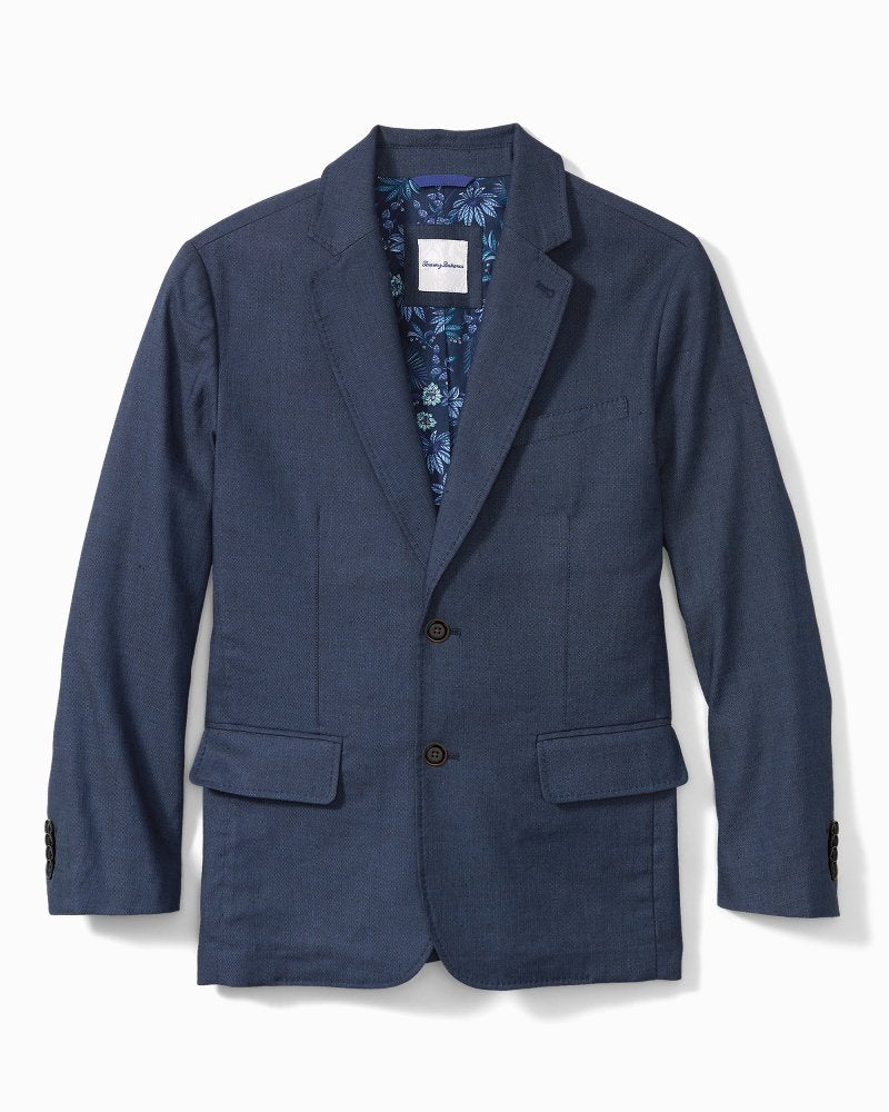 Latigo Beach Linen-Blend Blazer - Navy