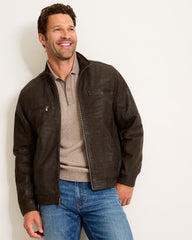 Highland Rocker Leather Jacket - Dark Brown