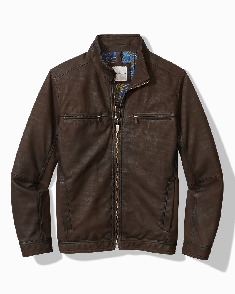 Highland Rocker Leather Jacket - Dark Brown