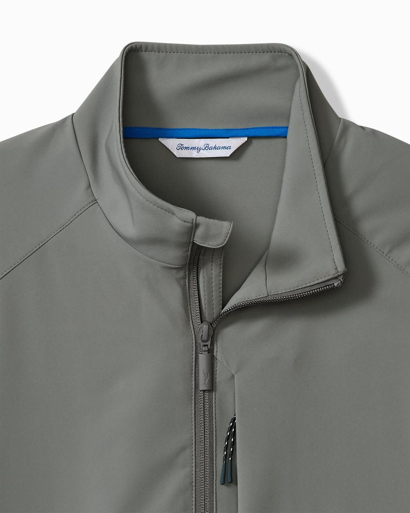 Island Clubhouse Pro Full-Zip Performance Vest - Spa Stone