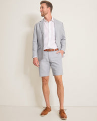 Latigo Beach Linen-Blend Flat-Front 10-Inch Shorts - Bala Shark