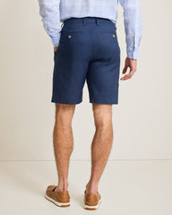 Latigo Beach Linen-Blend Flat-Front 10-Inch Shorts - Navy