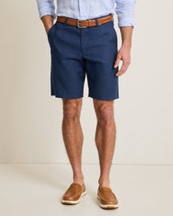 Latigo Beach Linen-Blend Flat-Front 10-Inch Shorts - Navy