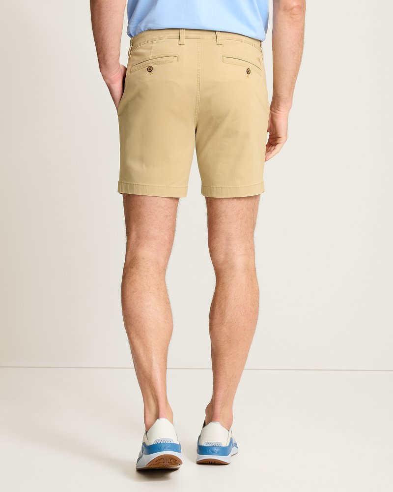 Boracay Island Chino 7-Inch Shorts - Stone Khaki