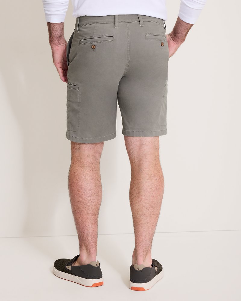 Boracay Island Chino Cargo 9-Inch Shorts - Spa Stone