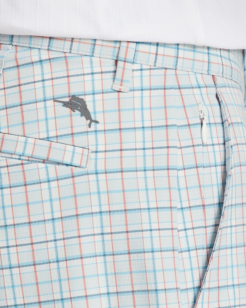 Chip Shot Plaid Bay IslandZone 9-Inch Shorts - Continental